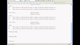 Create a CV in Wordpad [upl. by Haisej]
