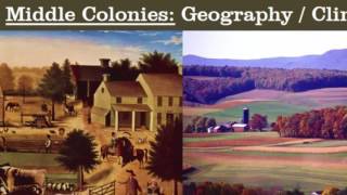 13 Colonies Comparing Regions New England Middle and Southern [upl. by Eidnam]