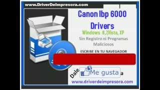 Descargar Canon lbp 6000 Drivers Windows 87Vista XP [upl. by Hara]