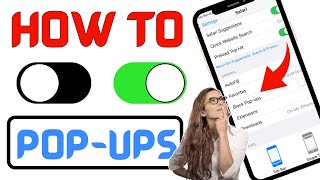 How To Turn OnOff PopUps On Safari in iPhone iOS 17  2023 [upl. by Ayikal]