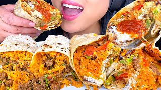 ASMR GIANT BURRITO FEAST  MUKBANG  EATING SOUNDS  ASMR PHAN [upl. by Shaia]