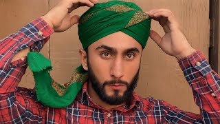 How to wrap  SheMagh Amamah turban  Majid Shah [upl. by Anwahsed]