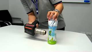 Shrink Film wrap the bottle demo [upl. by Ybok]