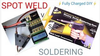 18650 DIY Powerwall  Soldering vs Spot welding [upl. by Trub349]