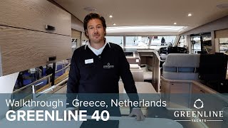 Greenline 40 walkthrough  Greece  Netherlands  Yacht Partners International [upl. by Lily]