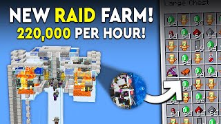 Minecraft NEW Raid Farm Tutorial  UPDATE  220000 PHR [upl. by Amsa]