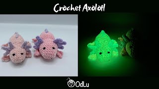 Crochet Axolotl  No Sew Videotutorial [upl. by Damien77]