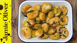 Roast Potatoes Three Ways  Jamie Oliver [upl. by Aikahc]