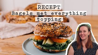 Recept Bagels met everything topping 🥯 vegan 🌿 [upl. by Hoy]