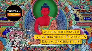 Aspiration prayer to be reborn in Dewachen  Realm of great bliss  Buddha Amitabha Mantra [upl. by Neillij]