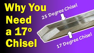 Chisel Sharpening  17 Degree Chisel  Why you need one [upl. by Mcloughlin383]