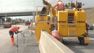 Slipforming Central Median Barrier On N7 [upl. by Crista]