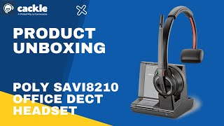 Poly Savi 8210 DECT Wireless Headset for Deskphone PC and Mobile Unboxing [upl. by Calendra]