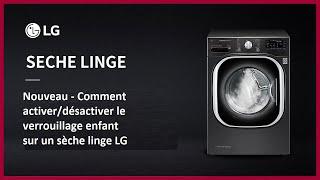 Nouveau  Comment activerdésactiver le verrouillage enfant sur un sèche linge LG [upl. by Adeline]