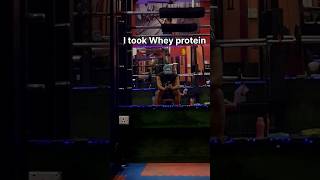 Whey protein one month effect💪 protein wheyprotein musclebuilding workout gym transformation [upl. by Koller]