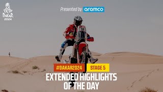 Extended highlights of Stage 5 presented by Aramco  Dakar2024 [upl. by Martsen]