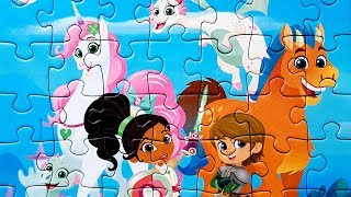 Nella La Princesa Valiente PUZZLE Ravensburger Nella the Princess Knight Puzzles Video for Kids [upl. by Iblehs]