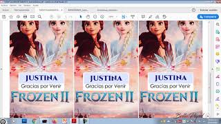 KIT IMPRIMIBLE FROZEN 2 GRATIS  kit imprimibles editables gratis para descargar  ELSA ANNA [upl. by Ymma91]