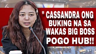 NAKU PO CASSANDRA ONG BUKING NA SA WAKAS BIG BOSS NANG POGO HUB I ALICE GUO HINDI NA NAKATIIS [upl. by Anilocin]