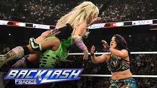 Bayley vs Naomi vs Tiffany Stratton – Triple Threat Match WWE Backlash highlights May 4 2024 [upl. by Tihor224]