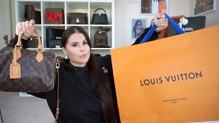 LOUIS VUITTON UNBOXINGGIVEAWAY CLOSED  SpeedyB25 Review  JerushaCouture [upl. by Yekim]