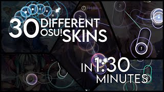 30 Different osu Skins in 130 Minutes [upl. by Temme]