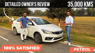 Maruti Suzuki Ciaz Long Term Ownership Review 35000 kms Is Really a Comfort Car in 2022  ciaz [upl. by Woo580]