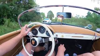 Porsche speedster replica driving [upl. by Sinne238]