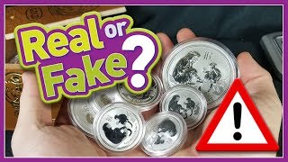 FAKE SILVER COINS A Chinese counterfeit Lunar Coin in my stack [upl. by Colp217]