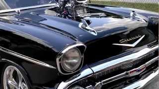 1000 HORSEPOWER 57 CHEVY BURNOUT [upl. by Ahseinek757]