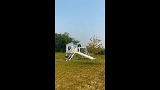 Backyard Timelapse of a PLAYHOUSE SWING SET [upl. by Erde489]