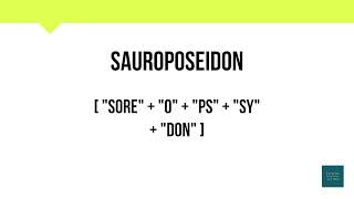 How To Pronounce Sauroposeidon  Meaning  Pronunciation [upl. by Ttirb]