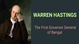 Warren Hastings for UPSC  Modern India  History optional [upl. by Inglis]