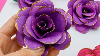 How to Make Paper Flowers  Great Paper Craft for Adults and Teens [upl. by Nylirad170]