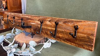 Building a Coat Rack from Old Wrenches and Wood [upl. by Yllod]