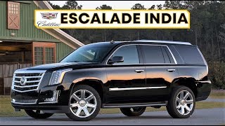 CADILLAC ESCALADE INDIA REVIEW PRICE AND ALL FEATURES  THE BIG SUV [upl. by Cj]