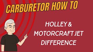 Difference in Holley amp Motorcraft Jets [upl. by Brendon]