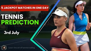 Today Tennis Prediction  Today Tennis Match Prediction  Tennis Trading Tips  Monu Tennis Tips [upl. by Nyrehtak]