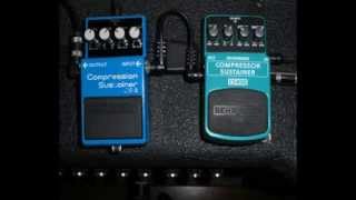 BOSS CS3 amp BEHRINGER CS400 test [upl. by Lemrej]