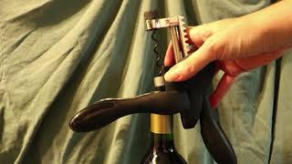 How to Use a Rabbit Style Lever Corkscrew To Open a Wine Bottle [upl. by Yeldah367]