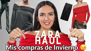 ⚡️HAUL Zara y Vesiica Invierno 2023 👉con suéter viral Prendas para el ARMARIO CÁPSULA de Navidad 🎄 [upl. by Asilam568]