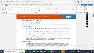 Access Module 4 SAM Project 1b  New Perspectives Access 2019  Ridgedale College [upl. by Bain]