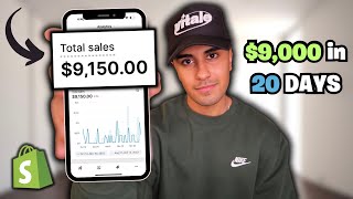 How I Made 9000 in 20 Days Dropshipping With NO MONEY [upl. by Ocramed]