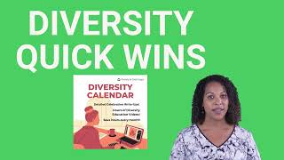 Diversity Quick Wins for new DEI managers [upl. by Pammy]