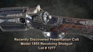 Recently Discovered Presentation Colt Model 1855 Revolving Shotgun [upl. by Castle]