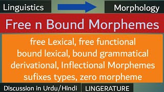 Free and bound morphemes [upl. by Calle183]