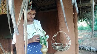 How to prepare manioc Leaves as tasty food sir Lankan girl cooking  healthy food Ceylon recipes [upl. by Hoashis]