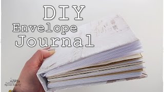 DIY Envelope Journal ♡ Maremis Small Art ♡ [upl. by Yrolg]