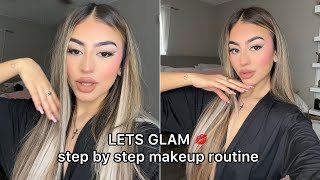 Let’s Glam 💋 Full Step by Step Makeup Routine [upl. by Llen]