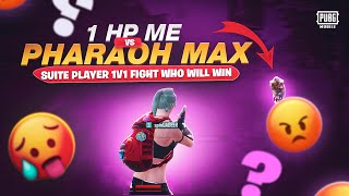 Arbi Pharaoh Max 1v1 fight 😨 with 1 hp  Qadeer Gaming  Pubgm [upl. by Ycnej163]